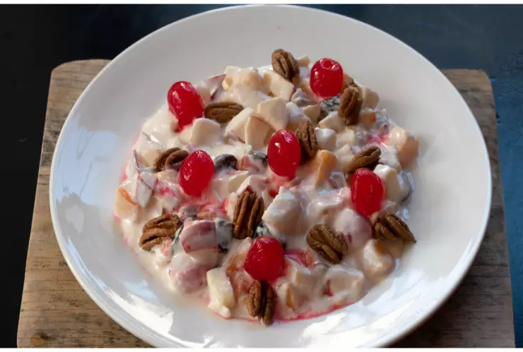 ensalada de manzana navideña receta