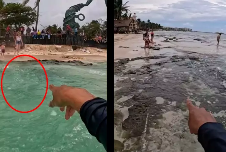 Ojos de agua en Cozumel