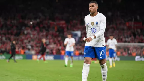 Kylian Mbappé con la Selección de Francia