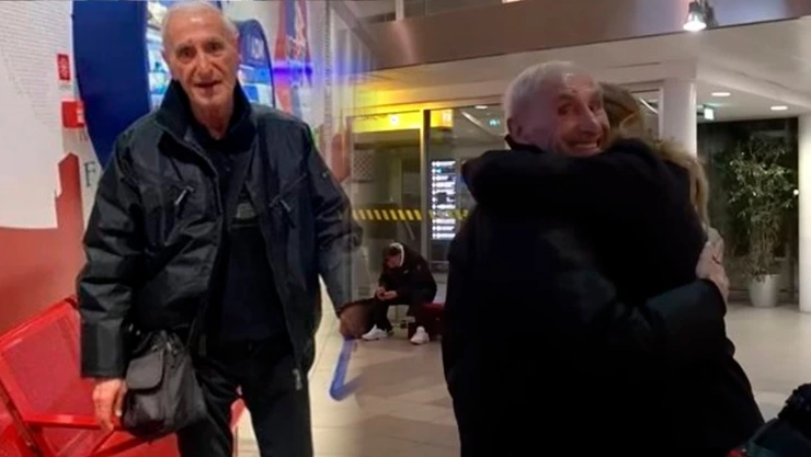 Arnaldo, un abuelito de 83 años que vivió durante meses en un aeropuerto de Bolonia, Italia