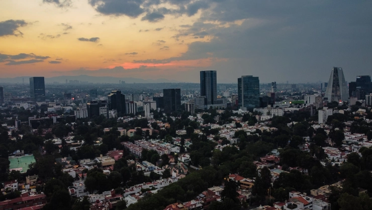Atardecer en la Ciudad de México