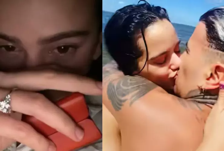 Rosalía y Rauw Alejandro se casan, lo anuncian en su video “Beso”