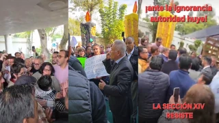 jaloneos durante la protesta del personal del hospital general de méxico dr eduardo liceaga