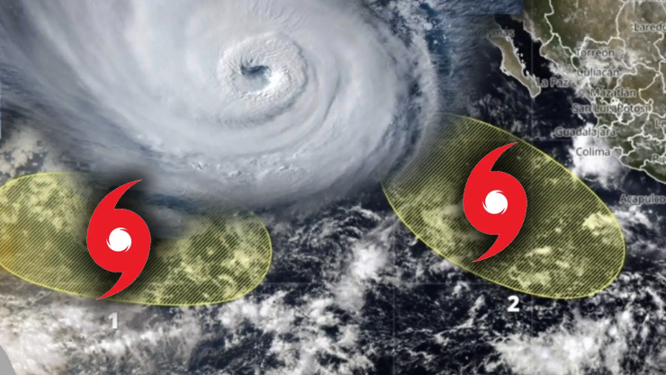 Ciclón Tropical ‘Hernan’ aumenta probabilidad de formación: Vigilan dos zonas de baja presión con probablidad de desarrollo ciclónico
