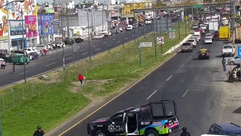 cerrada vía corta a santa ana y pista puebla - méxico