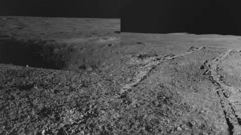 Primeras imágenes del Polo Sur de la Luna
