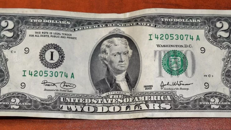 Por este motivo es de buena suerte que te regalen un billete de dos dólares