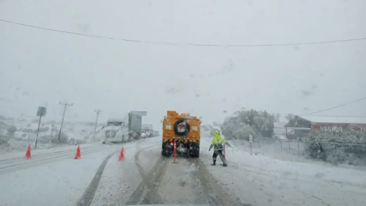 Alertan por caída de nieve en La Rumorosa