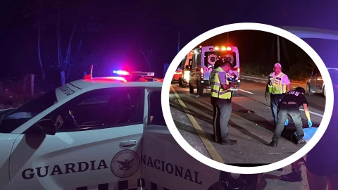 ¡Durante la madrugada! Hombre muere arrollado en la carretera federal 307 altura Puerto Aventuras