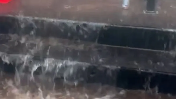 VIDEO: Fuerte lluvia INUNDA las bancas de estadio de MLB