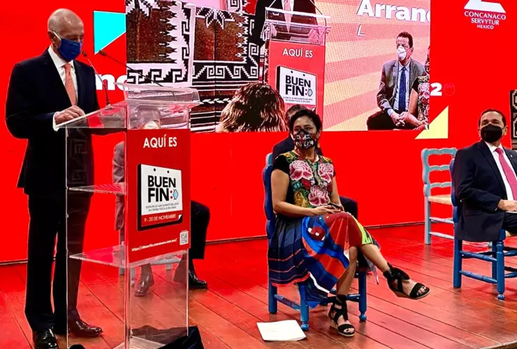 Luis Niño de Rivera participó en la inauguración del Buen Fin