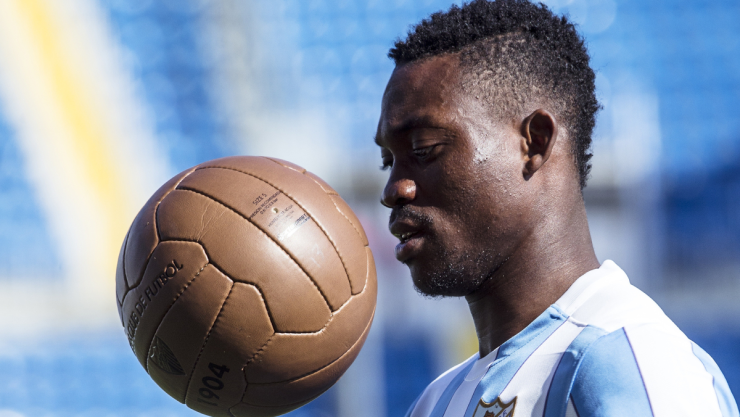 Christian Atsu con el Málaga