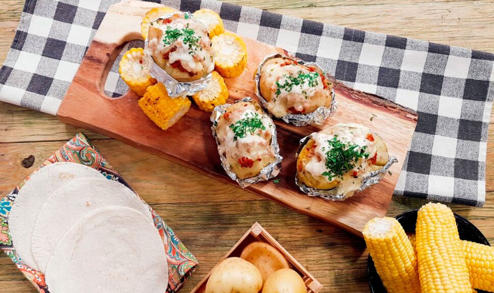 PAPA AL HORNO CON RELLENO DE CARNE