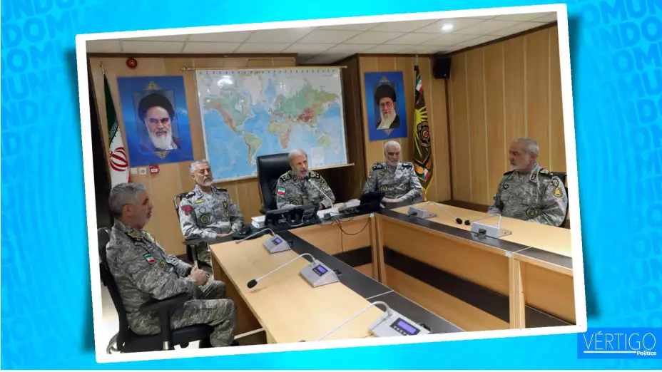 Reunión de oficiales de alto rango del ejército iraní.
