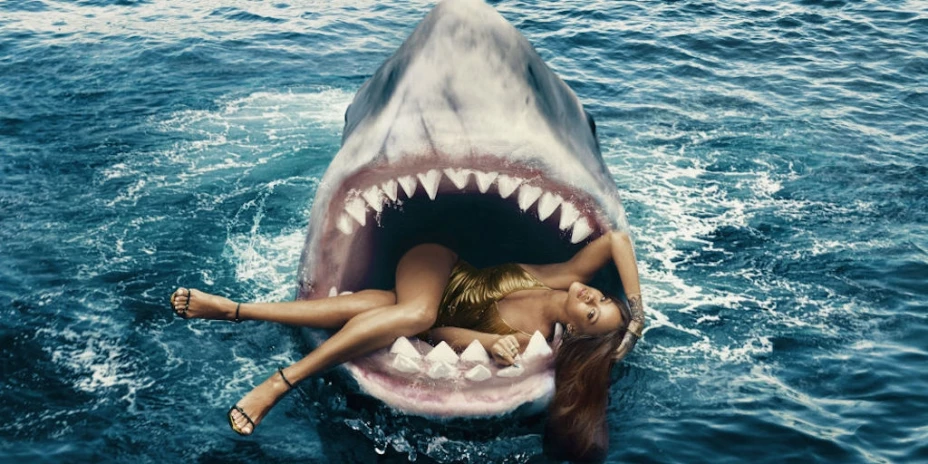 Rihanna entre tiburones