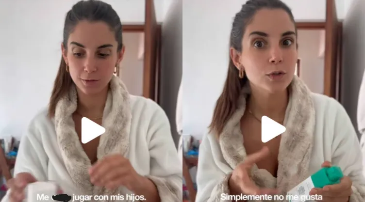 Madre causa indignación porque no juega con sus hijos y lo presume en redes