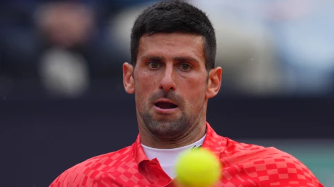 Novak Djokovic en el Abierto de Roma