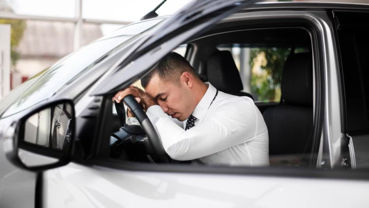 Condutor cansado