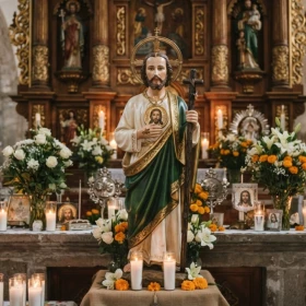 Foto generada con Gemini de San Judas Tadeo.