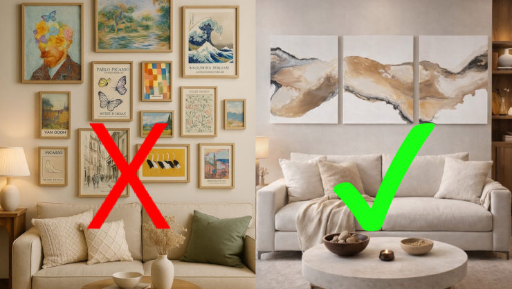8 ideas para decorar tu sala o cuarto con grupos de cuadros: “Poner muchos sin orden es peor”