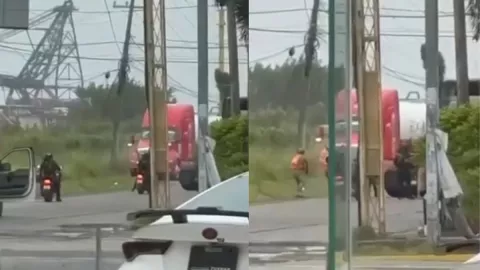 Video del enfrentamiento armado en Tuxpan, Veracruz