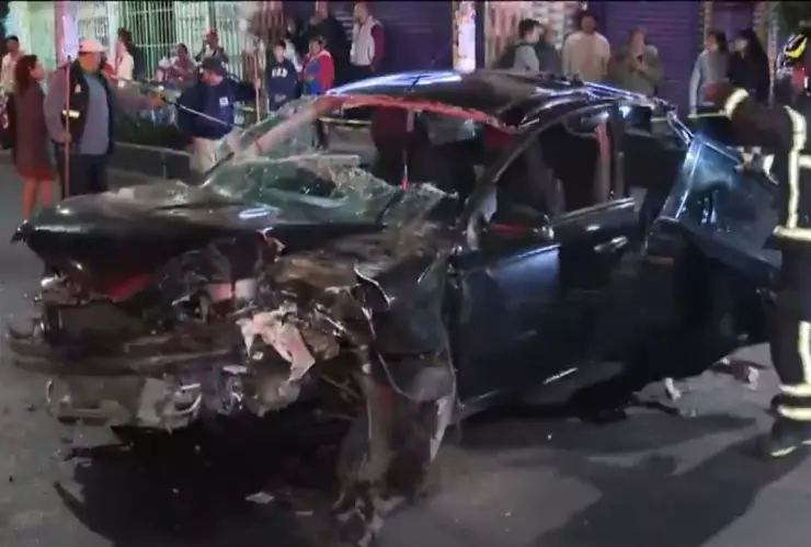 CDMX: Aparatoso choque en la Agrícola Oriental deja 6 personas heridas
