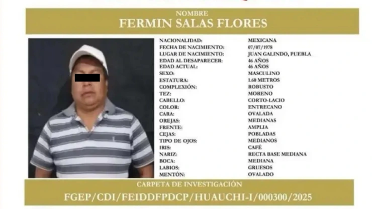 hallan sin vida a fermín salas reportado como desaparecido huauchinango puebla febrero 2025