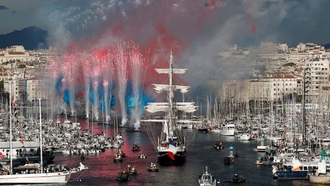 Arriba la flama olímpica