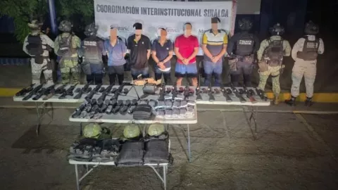 Enfrentamiento en Culiacán: Militares abaten a sicario y capturan a 5 con 25 explosivos