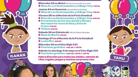 Tatiana en Xmatkuil 2025: ¿Cuándo, dónde y a qué hora será su concierto gratuito por el Día del Niño?