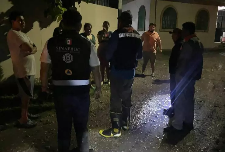 ¡Precaución! Reportan desbordamiento del río Cazones en zonas de Poza Rica; nivel sigue en aumento