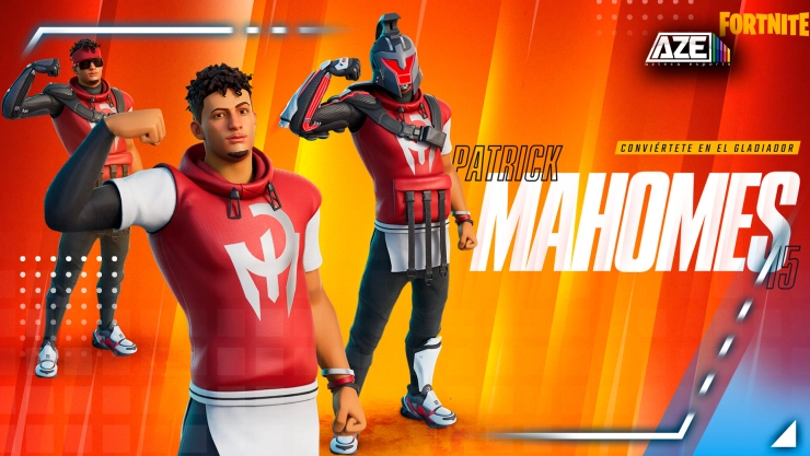 Patrick Mahomes llega a Fornite