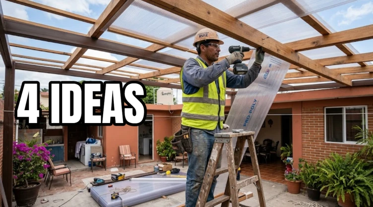 4 ideas de techo para tu patio y hacer que tu casa se vea elegante y aesthetic