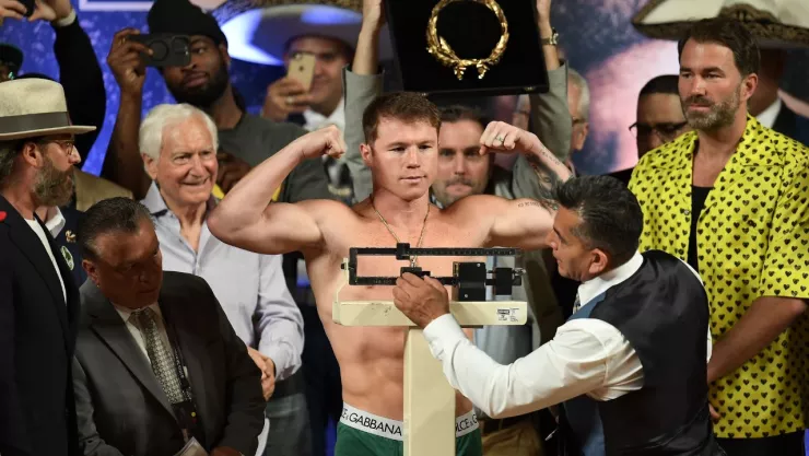 Canelo Álvarez vs John Ryder pesaje