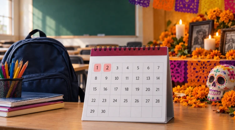¿Hay clases el 1 y 2 de noviembre? Esto dice el calendario de la SEP sobre el megapuente de Día de Muertos 2026