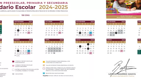 calendario escolar sep 2024-2025