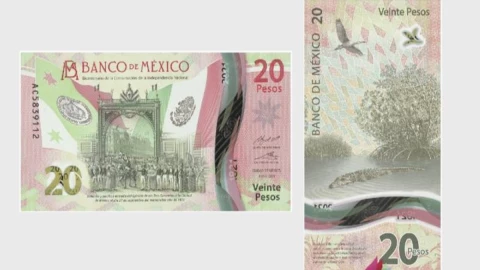 billete de 20 pesos conmemorativo