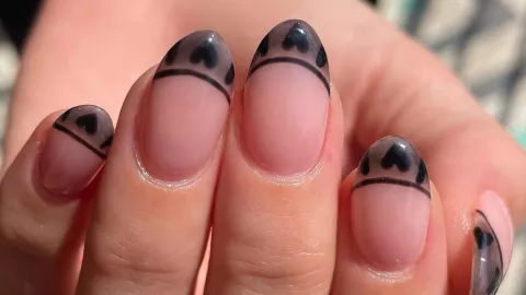 uñas dark 14 de febrero