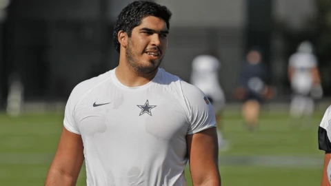 Isaac Alarcón, jugador de los Dallas Cowboys de la NFL