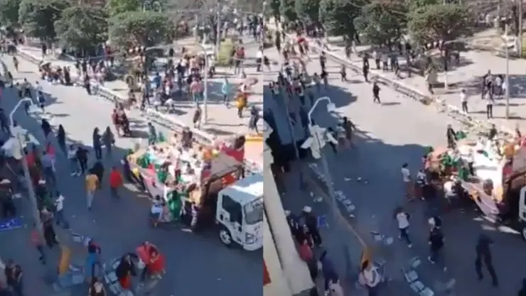 Balacera en desfile