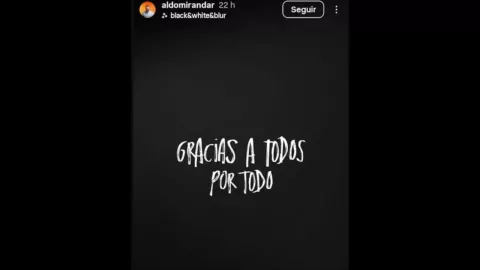 Aldo Miranda hizo una última publicación antes de ser encontrado sin vida