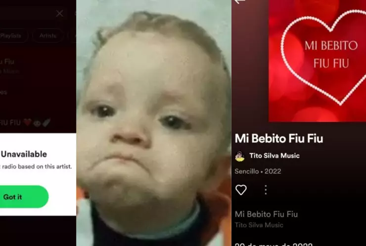 Spotify bloquea ‘Mi bebito fiu fiu’ y usuarios responden así
