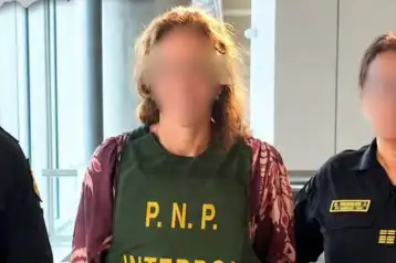 María N, detenida en Lima.