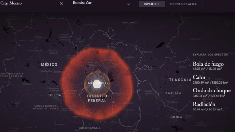 Qué pasaría bomba atómica Mexico