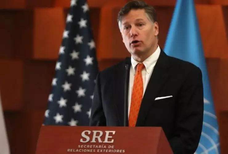 el canciller de EUA en México Christopher Landau