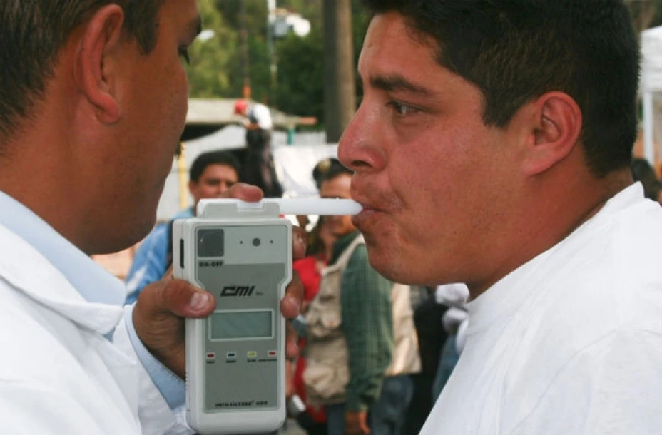 Aplicación del alcoholímetro