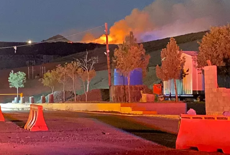 Incendio relleno sanitario Chihuahua