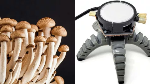 Científicos crean robot biohíbrido, mitad hongo y mitad máquina