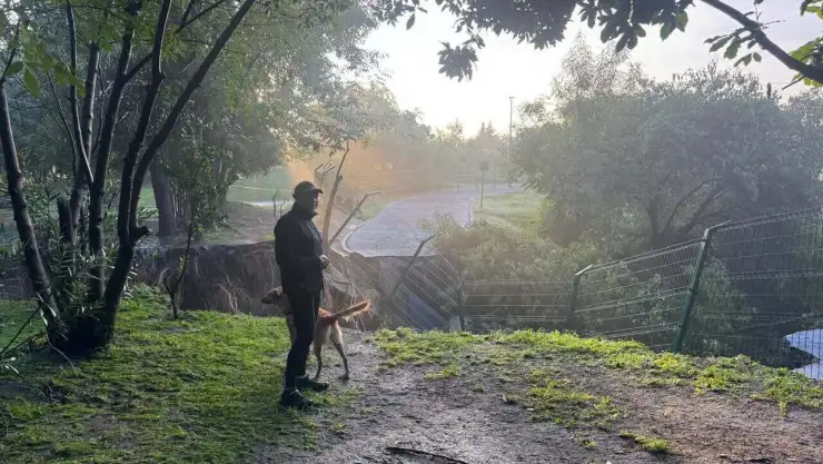 Megasocavón se traga parque de la Reserva Atlixcáyotl