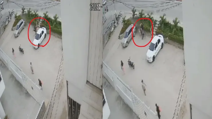 VIDEO: Repartidor de comida rápida intenta acrobacia y mata a su novia